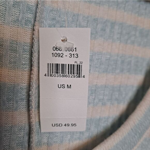 Aerie Striped Henley Sleep Romper NWT Size Medium - Picture 3 of 7